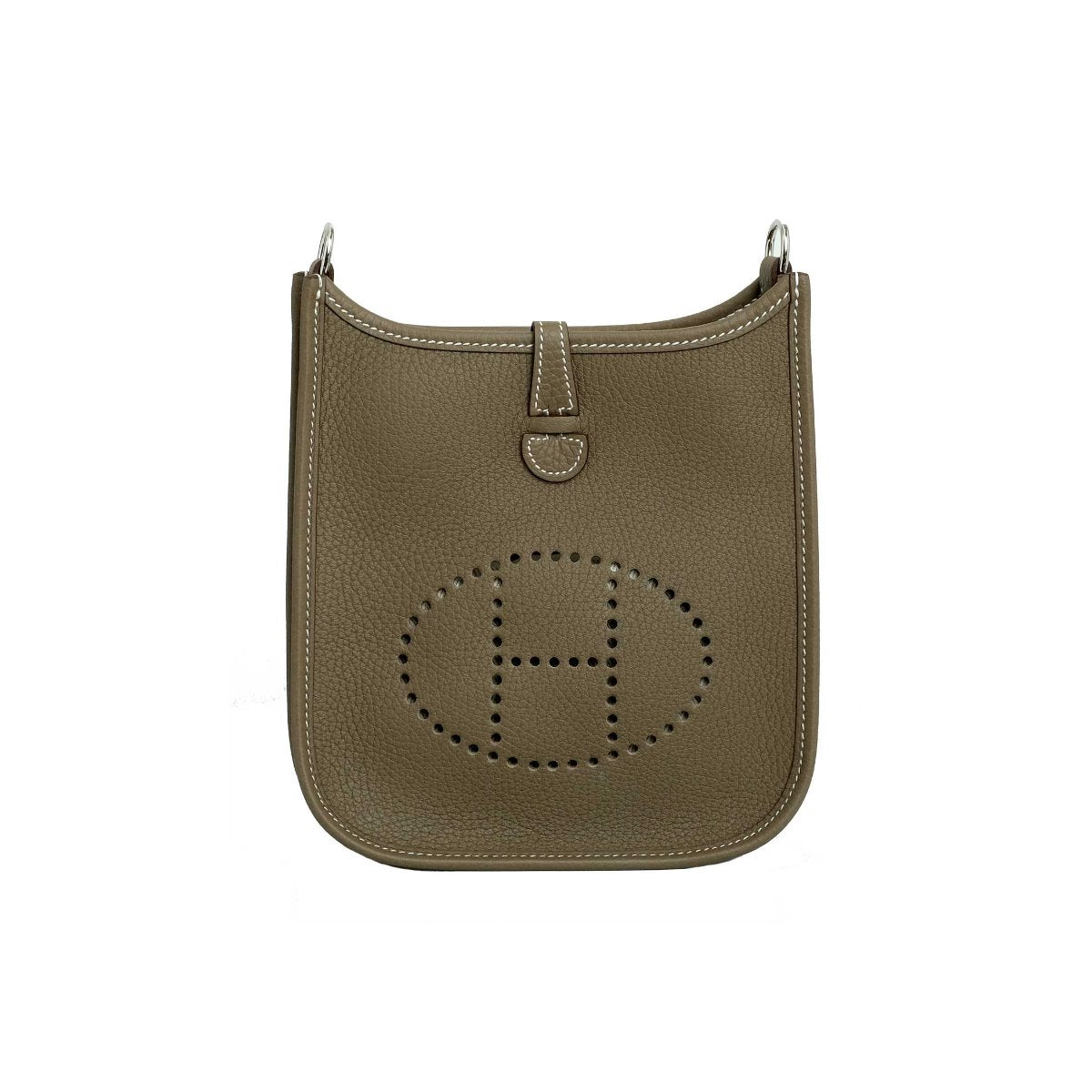 2021 Hermès Etoupe Clemence Leather Evelyne 16 TPM