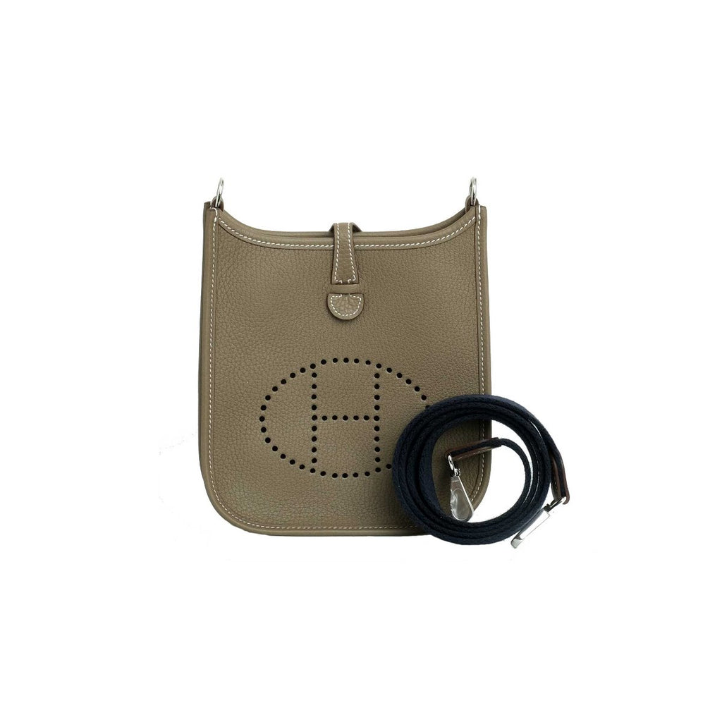 2021 Hermès Etoupe Clemence Leather Evelyne 16 TPM