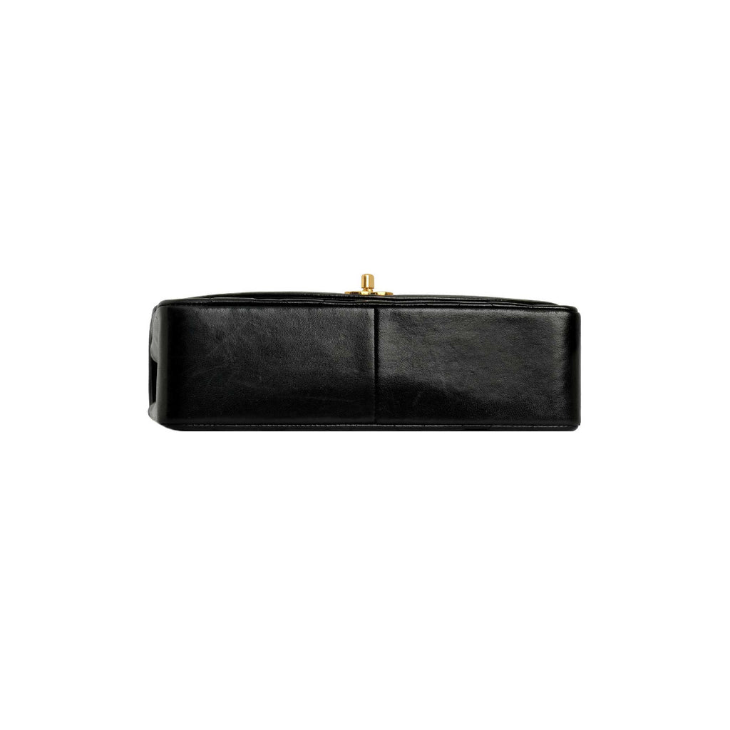 Chanel Vintage Black Lambskin Diana Flap Bag