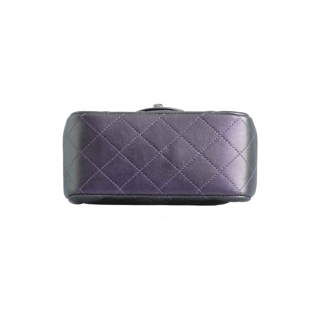 Chanel Iridescent Purple Square Mini Classic Flap Bag