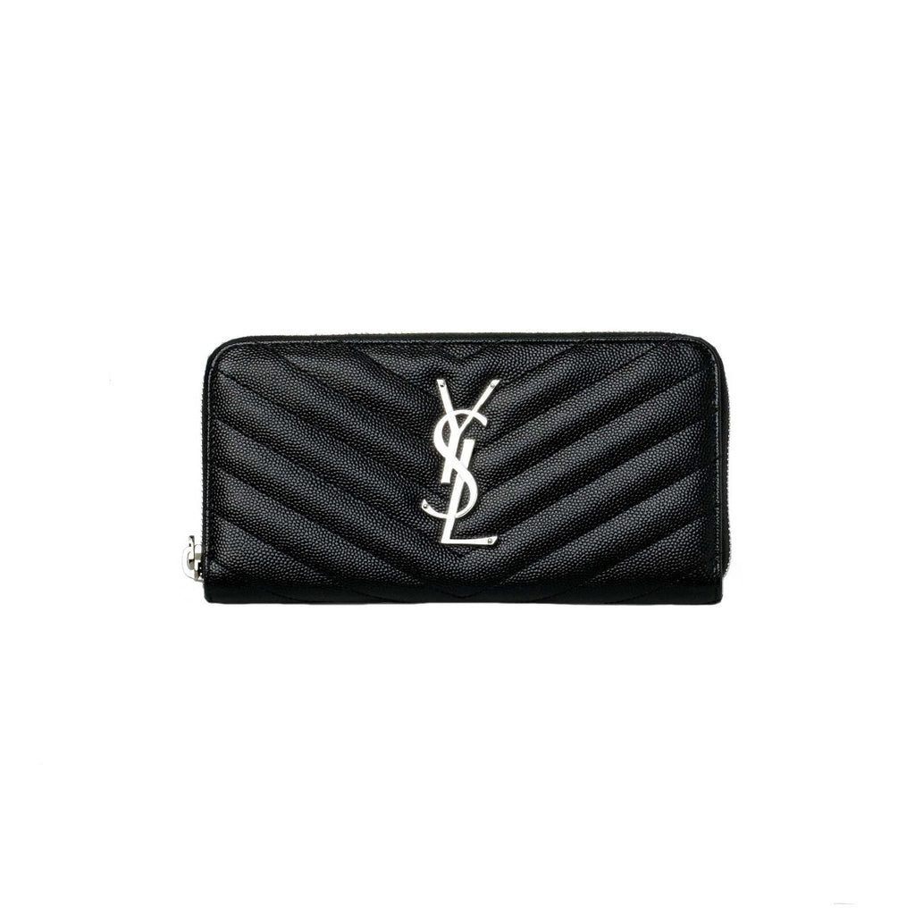 YSL Chevron Matelassé Monogram Wallet