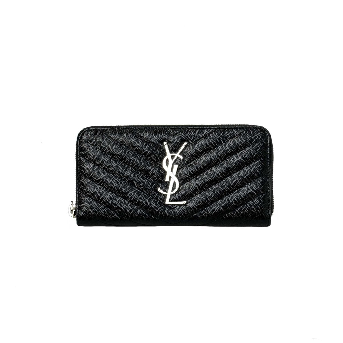 YSL Chevron Matelassé Monogram Wallet