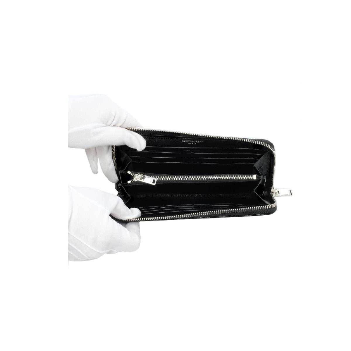 YSL Chevron Matelassé Monogram Wallet