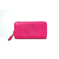 Gucci Pink Soho Zip Around Wallet