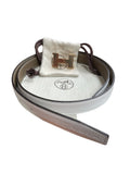 Hermes Rose Reversible Epson leather Swift Belt