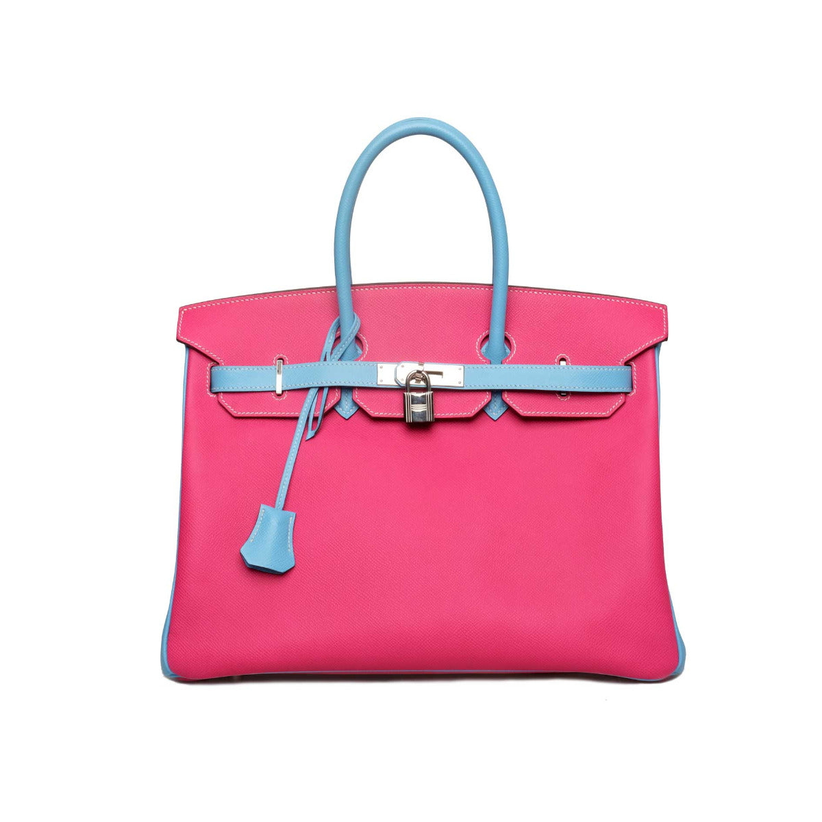 Hermès Rose Tyrien & Celeste Epsom Birkin 35