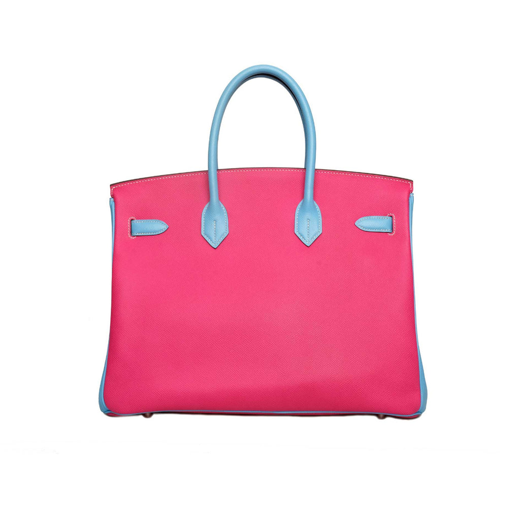 Hermès Rose Tyrien & Celeste Epsom Birkin 35