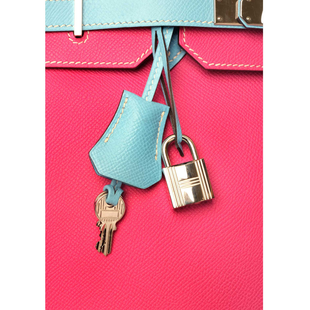 Hermès Rose Tyrien & Celeste Epsom Birkin 35