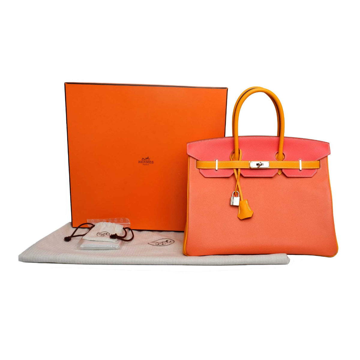 Hermès Special Order Tri Color Birkin 35