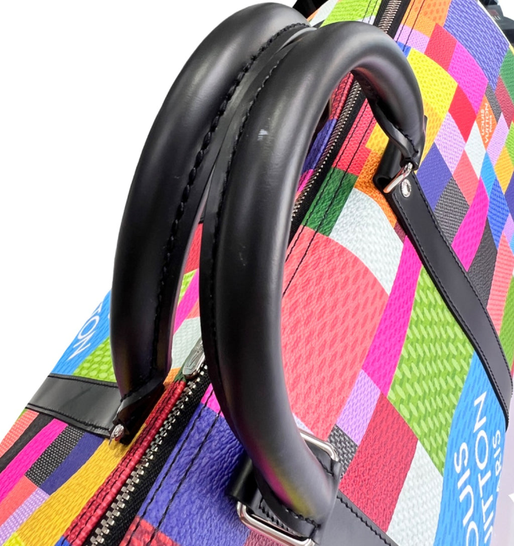 Louis Vuitton Damier Graphite 3D Multicolor Keepall Bandouliere 50