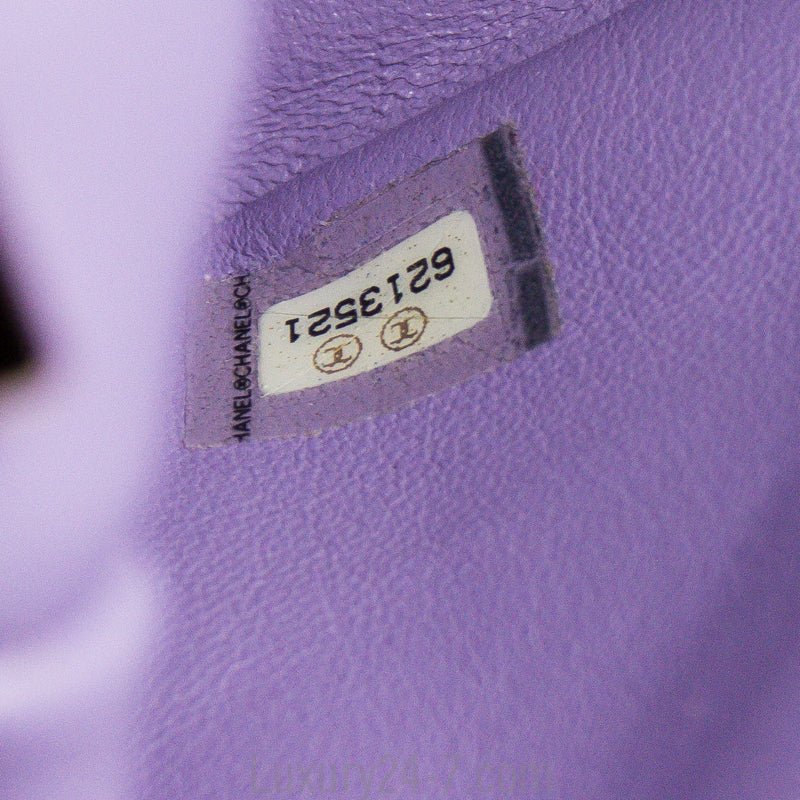 Chanel Lavender Jersey Single Flap Bag