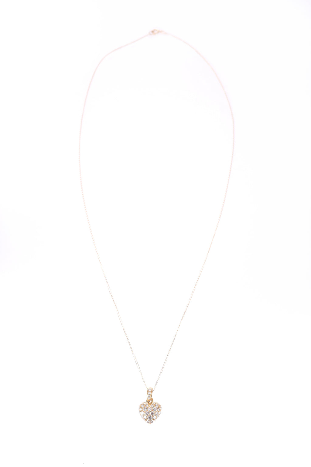 Cartier 18K Diamond Puffed Heart Pendant