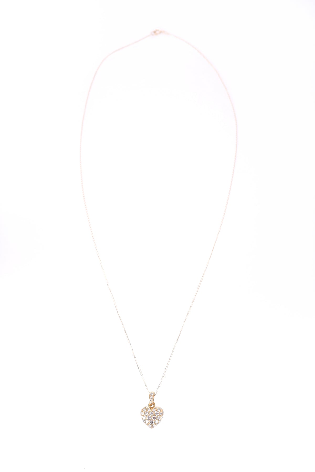 Cartier 18K Diamond Puffed Heart Pendant