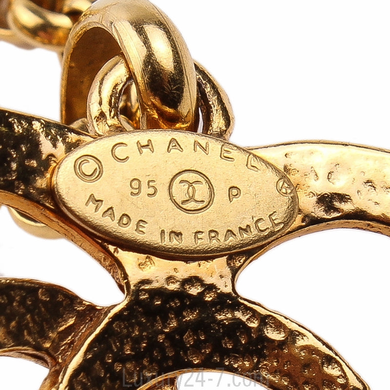 Chanel CC Heart Logo Chain Necklace