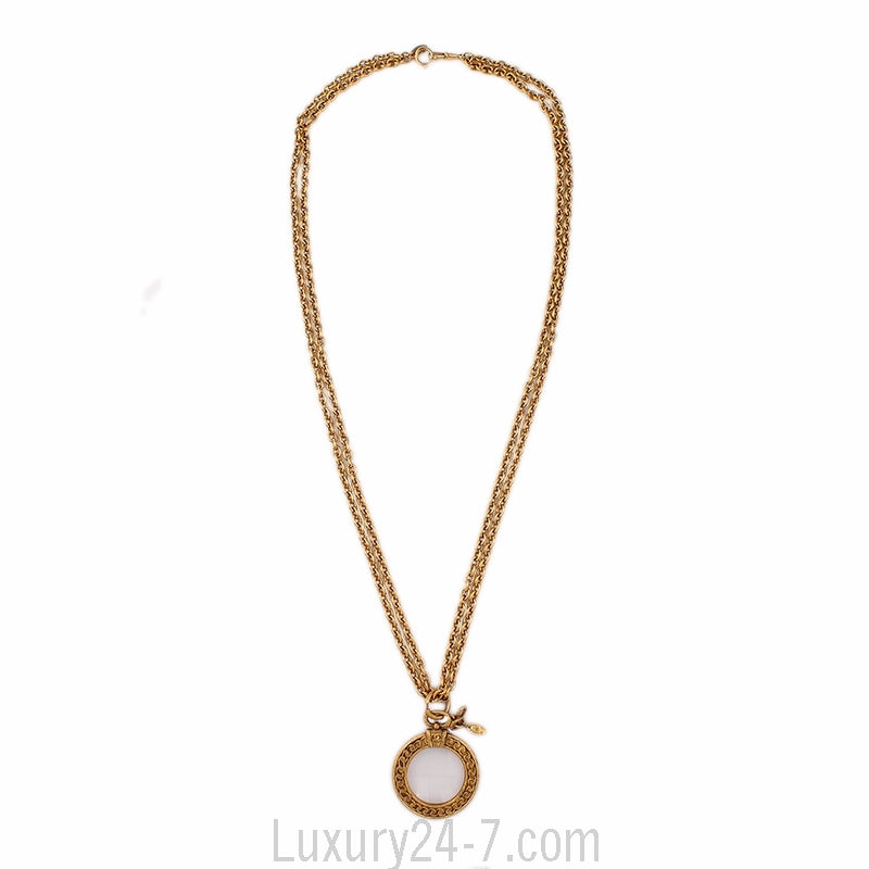 Chanel Magnifying Loupe Pendant Necklace