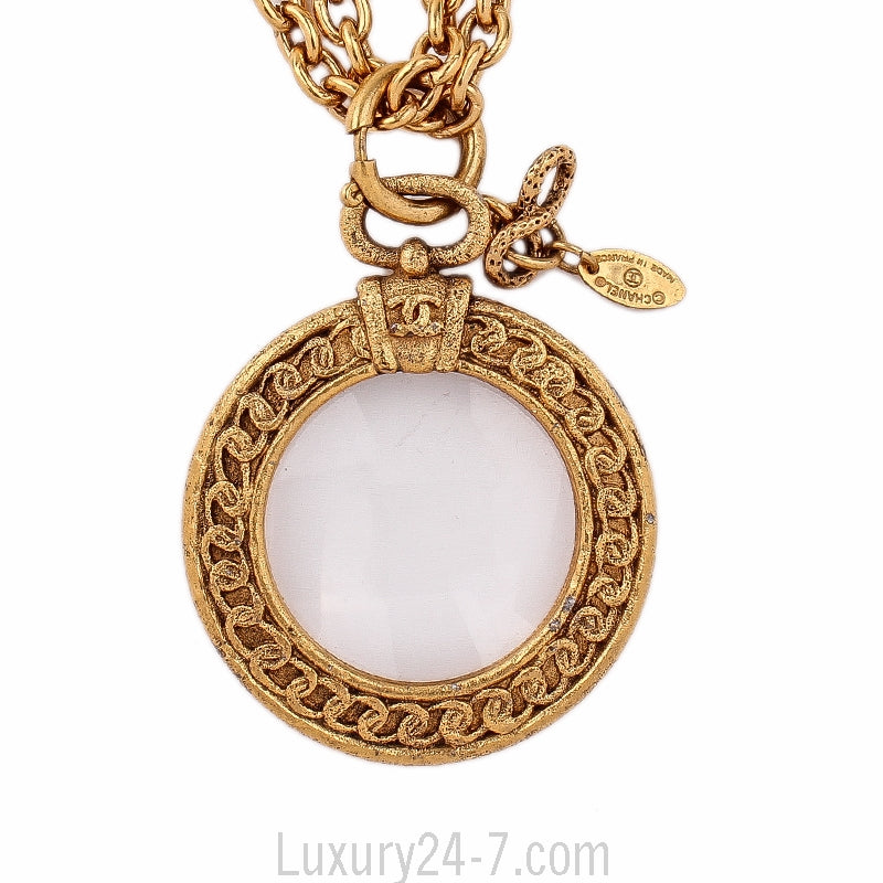 Chanel Magnifying Loupe Pendant Necklace