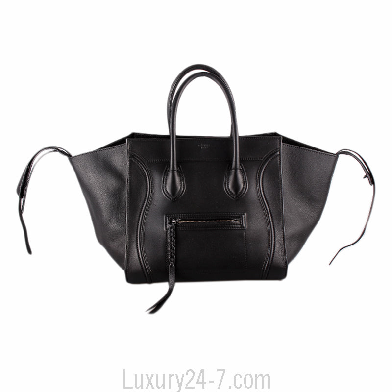 Celine Black Medium Phantom Tote