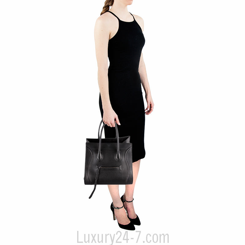 Celine Black Medium Phantom Tote