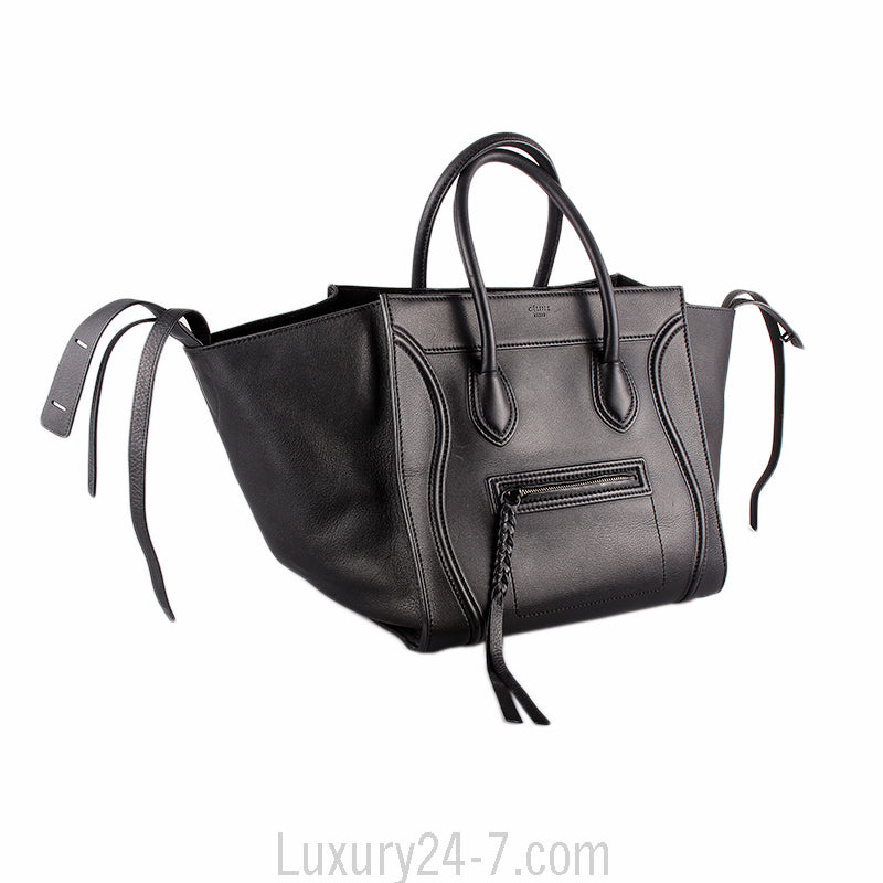 Celine Black Medium Phantom Tote