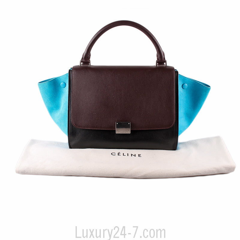 Celine Tricolor Small Trapeze Bag