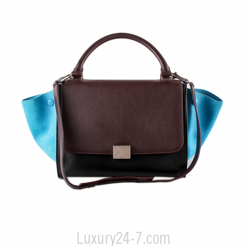 Celine Tricolor Small Trapeze Bag