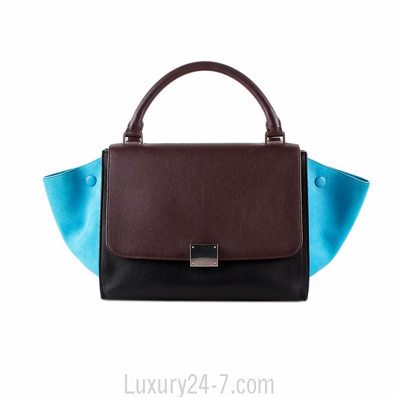 Celine Tricolor Small Trapeze Bag