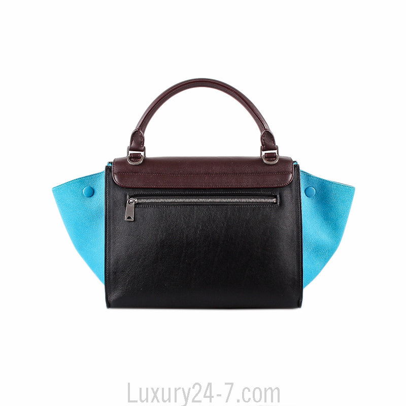 Celine Tricolor Small Trapeze Bag
