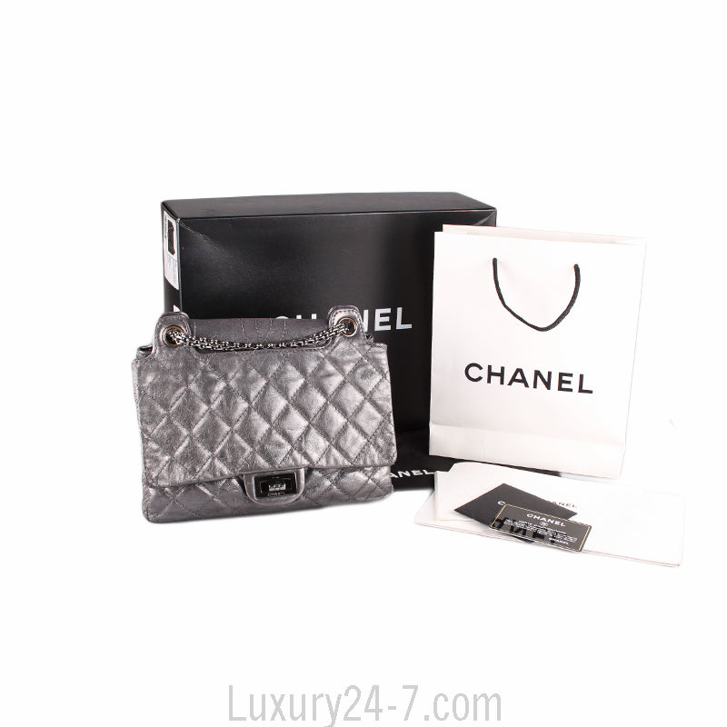 Chanel Graphite Aged Calfskin Reissue Shoulder Tote