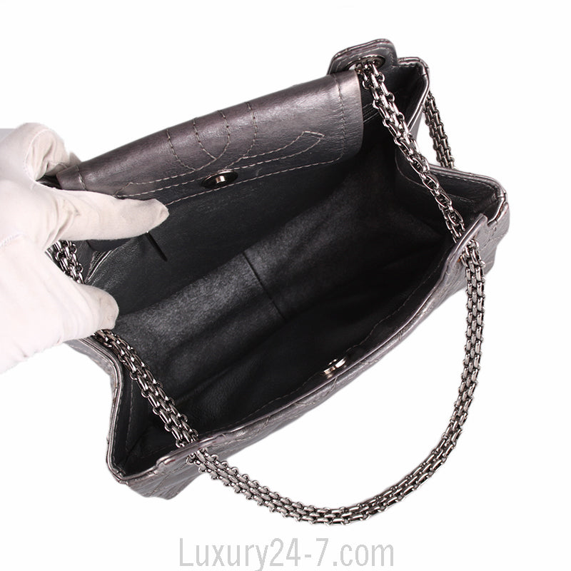 Chanel Graphite Aged Calfskin Reissue Shoulder Tote