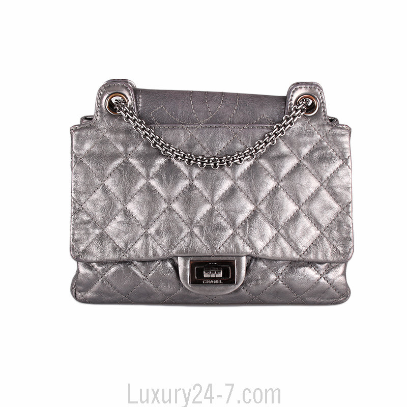 Chanel Graphite Aged Calfskin Reissue Shoulder Tote