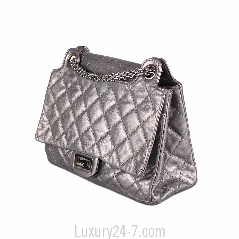 Chanel Graphite Aged Calfskin Reissue Shoulder Tote