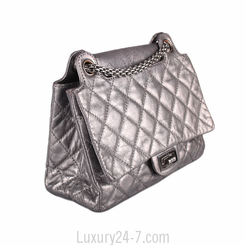Chanel Graphite Aged Calfskin Reissue Shoulder Tote