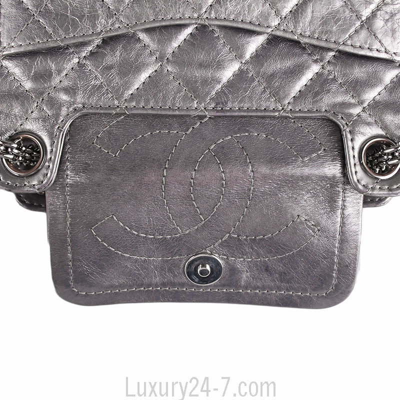 Chanel Graphite Aged Calfskin Reissue Shoulder Tote