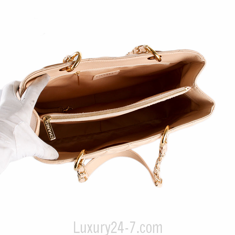 Chanel Beige Caviar GST Grand Shopping Tote