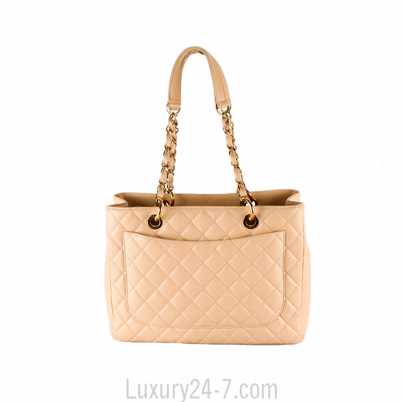 Chanel Beige Caviar GST Grand Shopping Tote