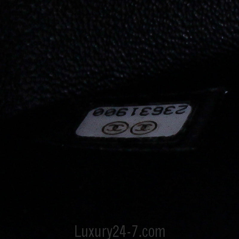 Chanel Crumpled Calfskin Quilted Mini Square So Black Bag