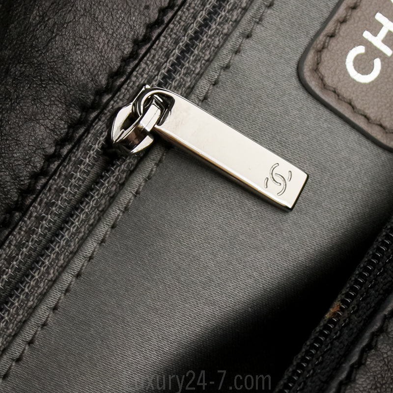 Chanel Black Leather Shoulder Tote