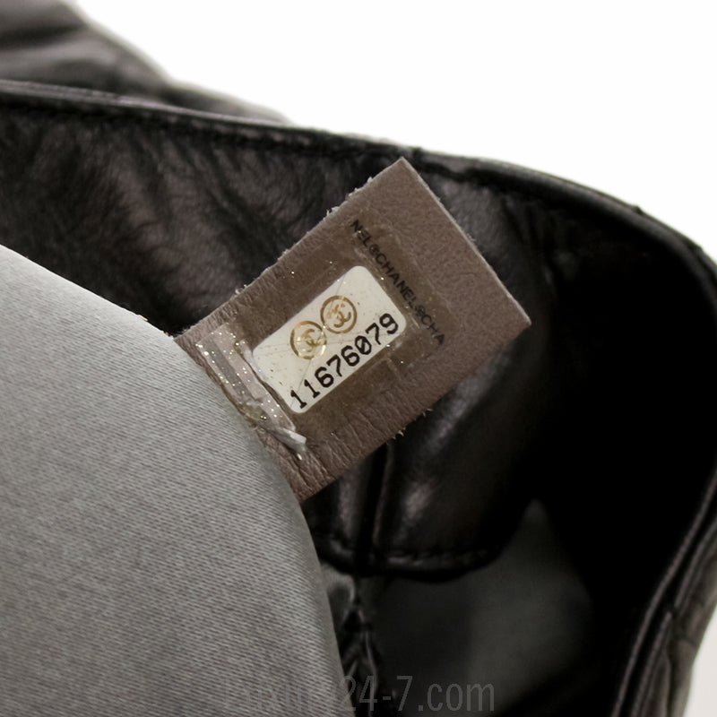 Chanel Black Leather Shoulder Tote