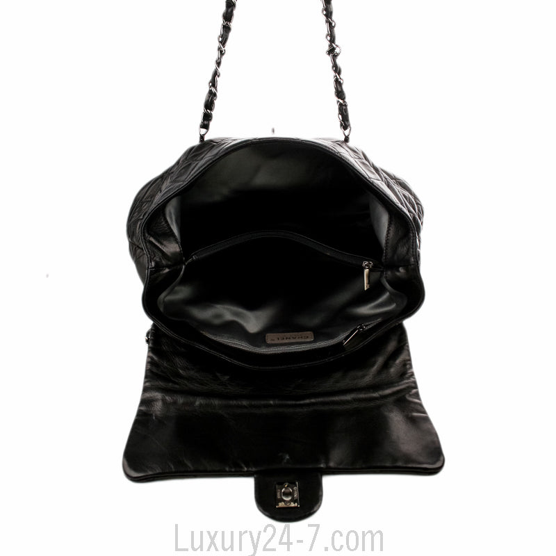 Chanel Black Leather Shoulder Tote