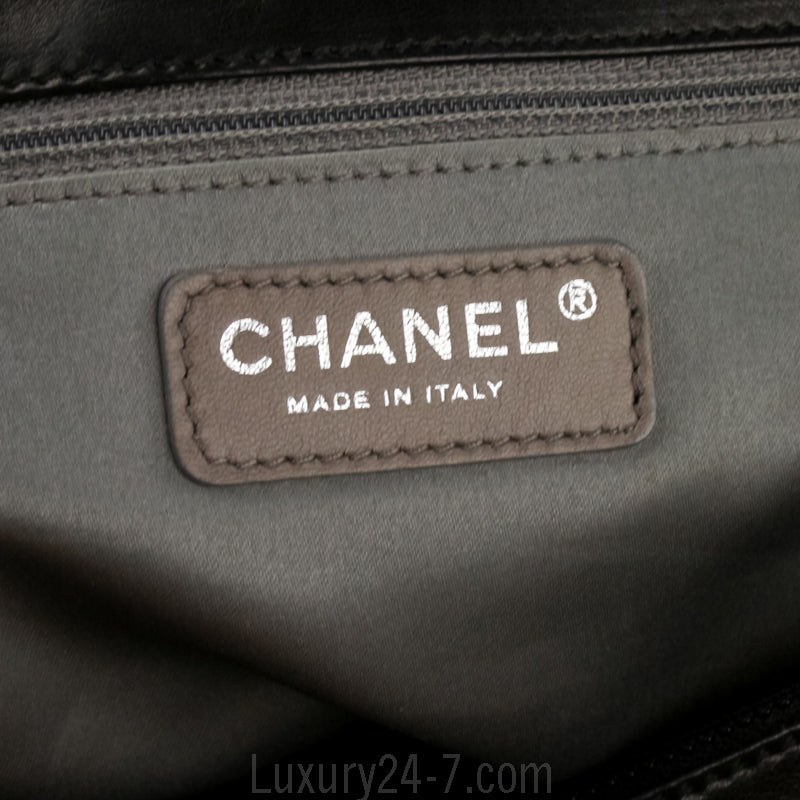 Chanel Black Leather Shoulder Tote