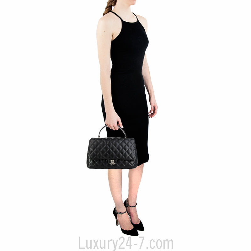 Chanel Black Caviar Jumbo Kelly Flap Bag