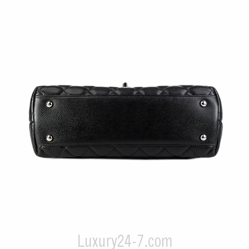 Chanel Black Caviar Jumbo Kelly Flap Bag