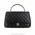 Chanel Black Caviar Jumbo Kelly Flap Bag