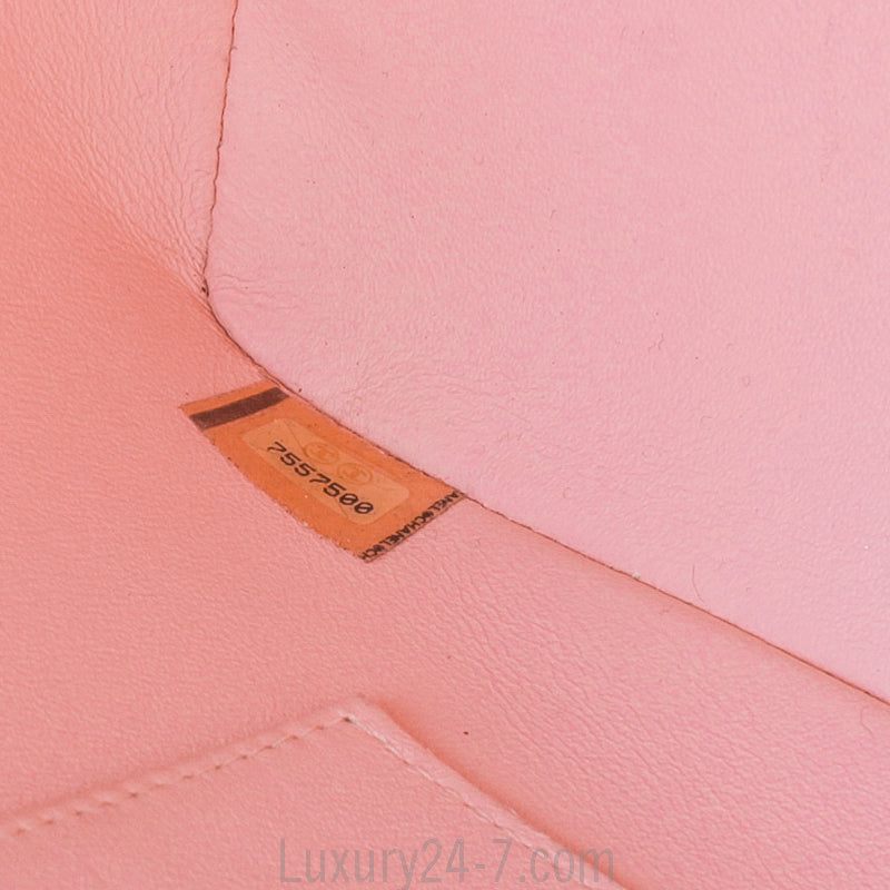 Chanel Pink Quilted Caviar Leather Medallion Tote