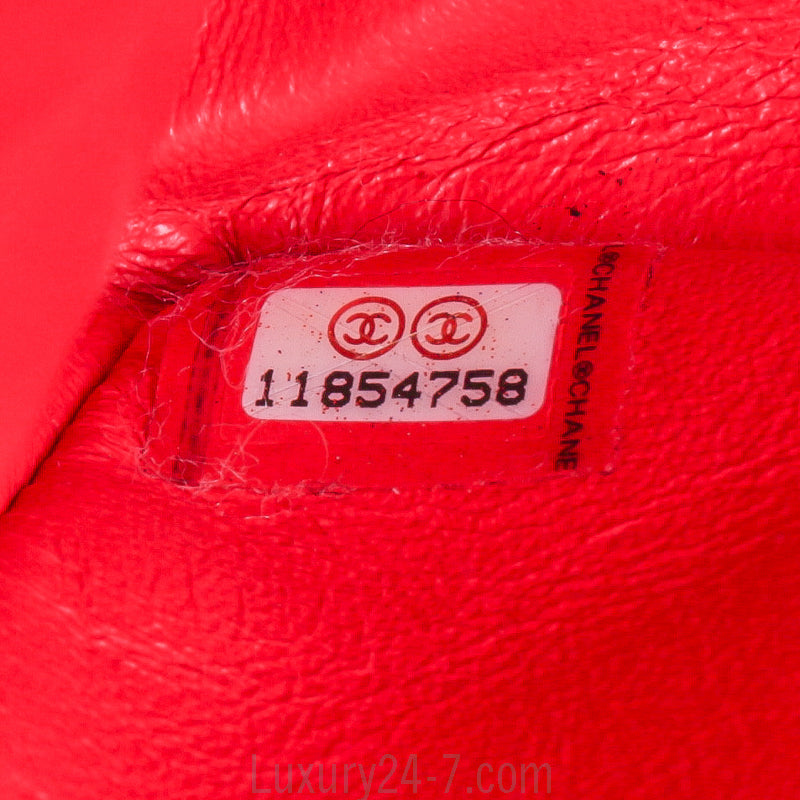 Chanel Medium Orange and Purple Classic Double Flap Bag