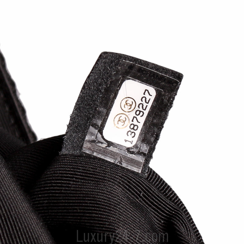 Chanel Black Wool Strass CC Flap Bag