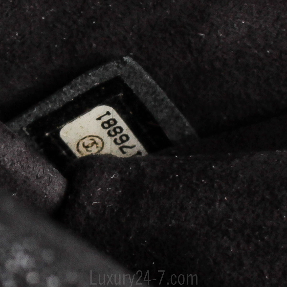 Chanel Black Irridescent Strass Clutch