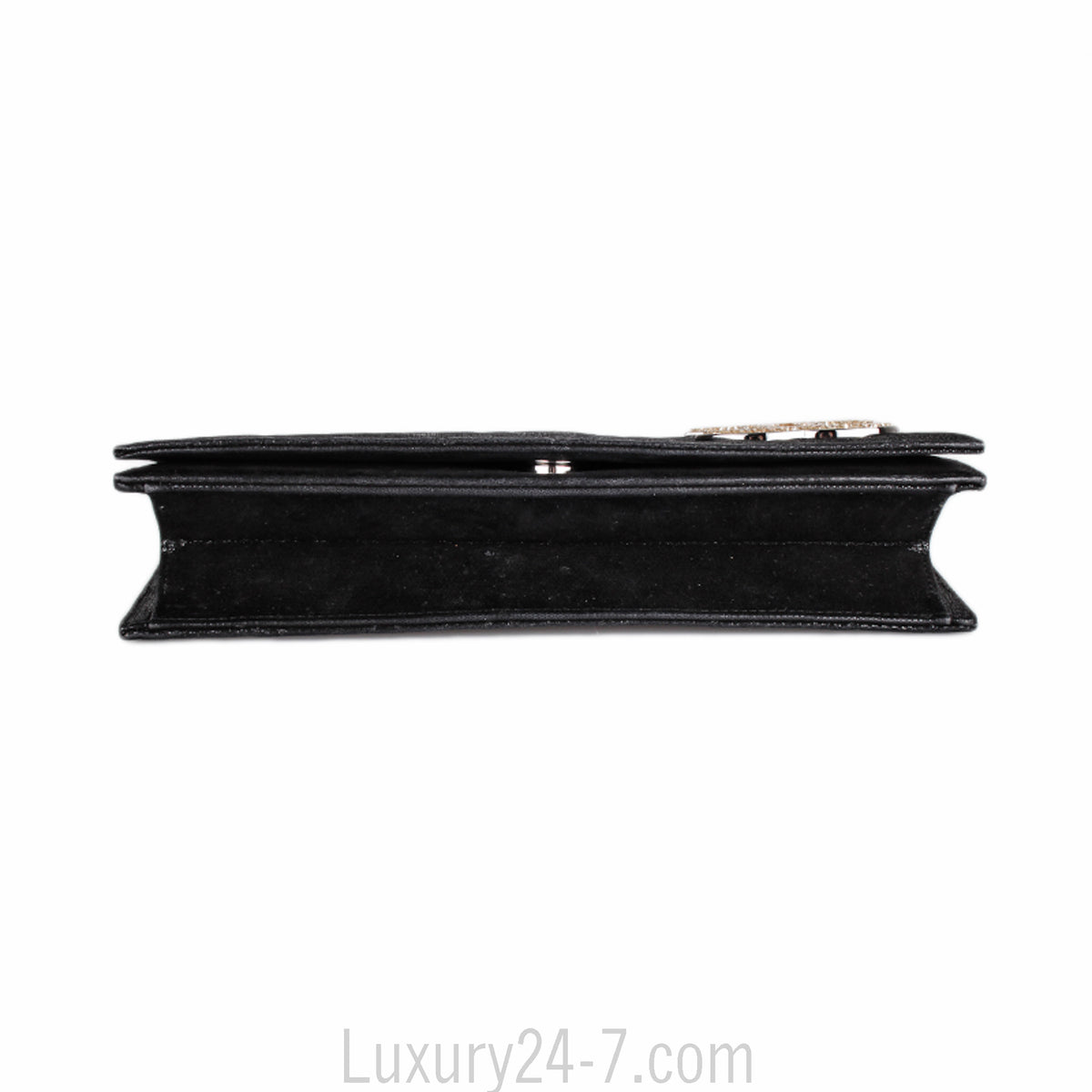 Chanel Black Irridescent Strass Clutch