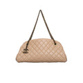 Chanel Tan Quilted Leather Just Mademoiselle Bag Medium