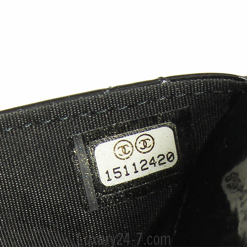 Chanel Black Patent Wallet on Chain WOC Shoulder Bag